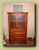 Armoire, front view.