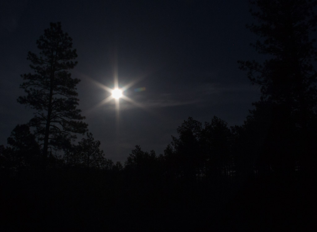 Full moon glare